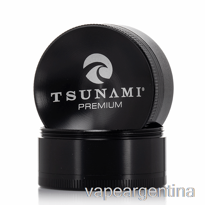 Molinillo Superior Hundido De 4 Piezas Tsunami De 1,9 Pulgadas Negro (50 Mm) Vape Descartable